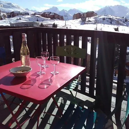 2/4 Pers - Plein Centre - Vue Panoramique Appartement Alpe d'Huez Buitenkant foto